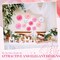 52 Pieces Tissue Paper Pom Poms Valentine's Day Hanging Paper Flowers for Bridal Shower, Wall Decoration for Wedding Baby Showers Graduations Birthday Party Tea Party- Assorted Sizes 6" to 14"
